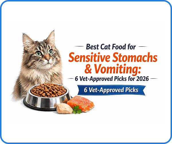Best Cat Food for Sensitive Stomachs & Vomiting: 6 Vet-Approved Picks for 2026