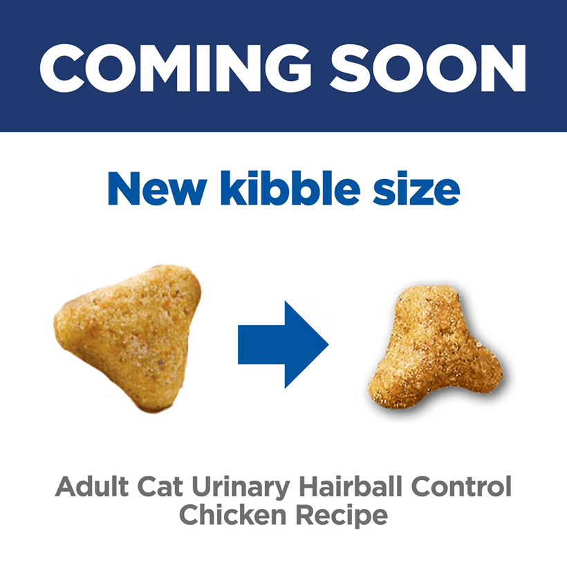 Hill's Science Diet Adult Urinary & Hairball Control Chicken New Kibble Size