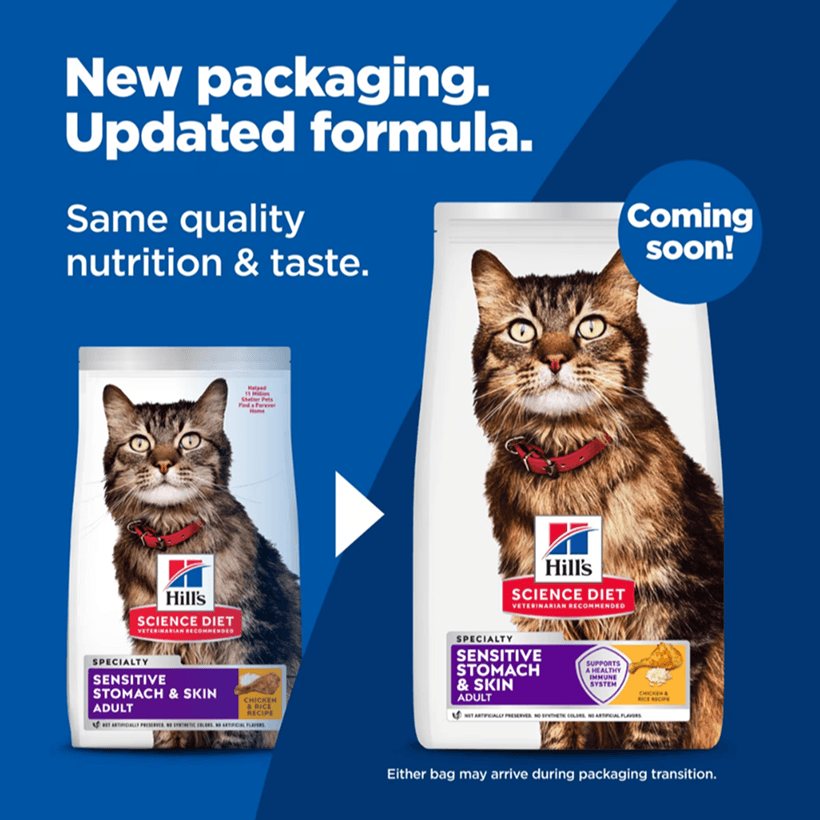 Hill's Science Diet Sensitive Stomach & Skin Adult Chicken Updated Formula