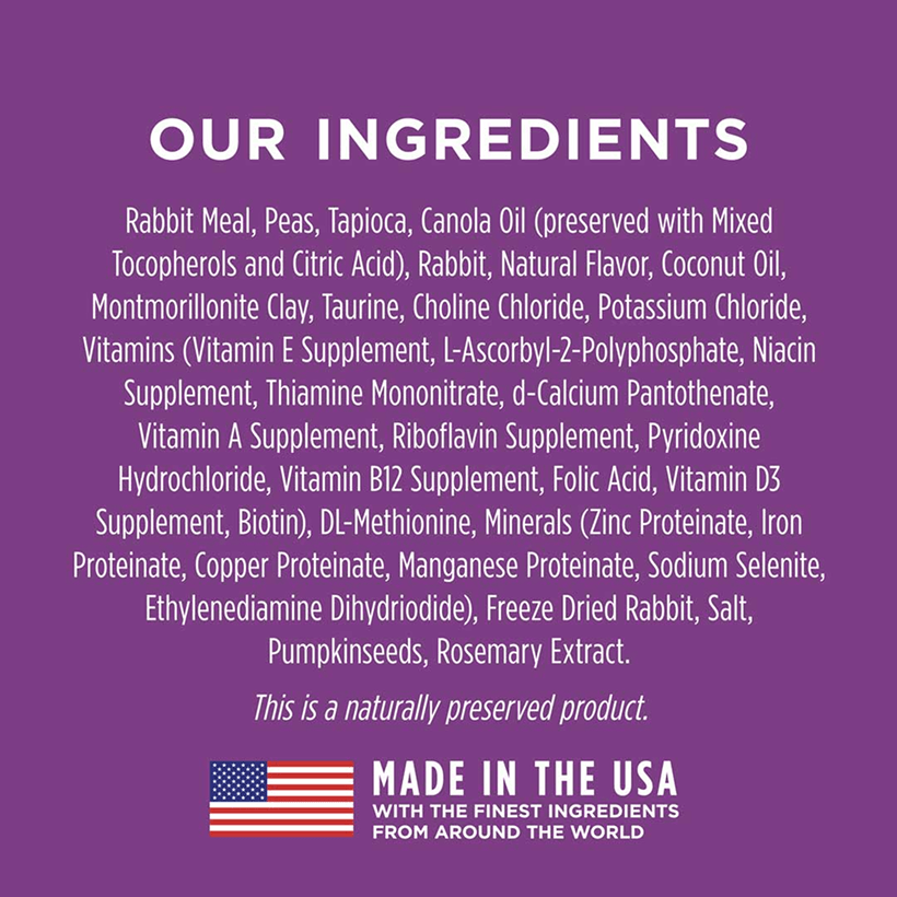 Instinct Limited Ingredient Diet Real Rabbit Ingredients