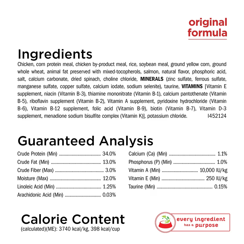 Purina Cat Chow Naturals Original Ingredients