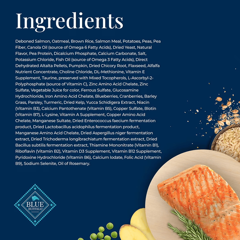 Blue Buffalo Basics Skin & Stomach Care Salmon & Potato Ingredients