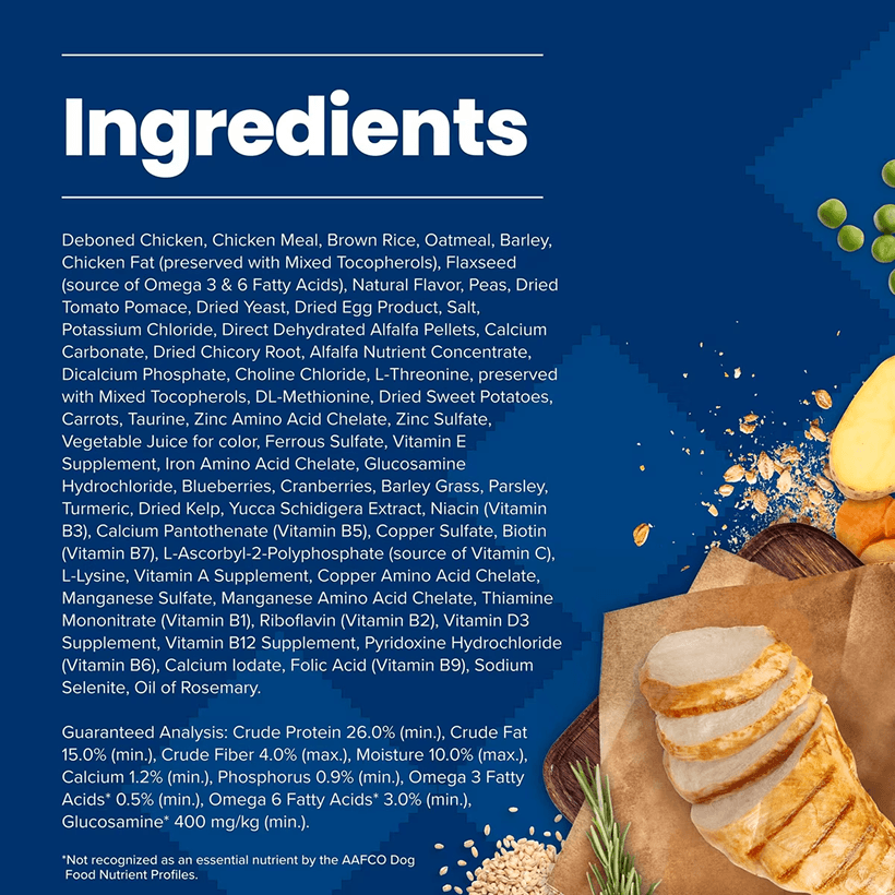 Blue Buffalo Life Protection Small Breed Chicken & Brown Rice Ingredients