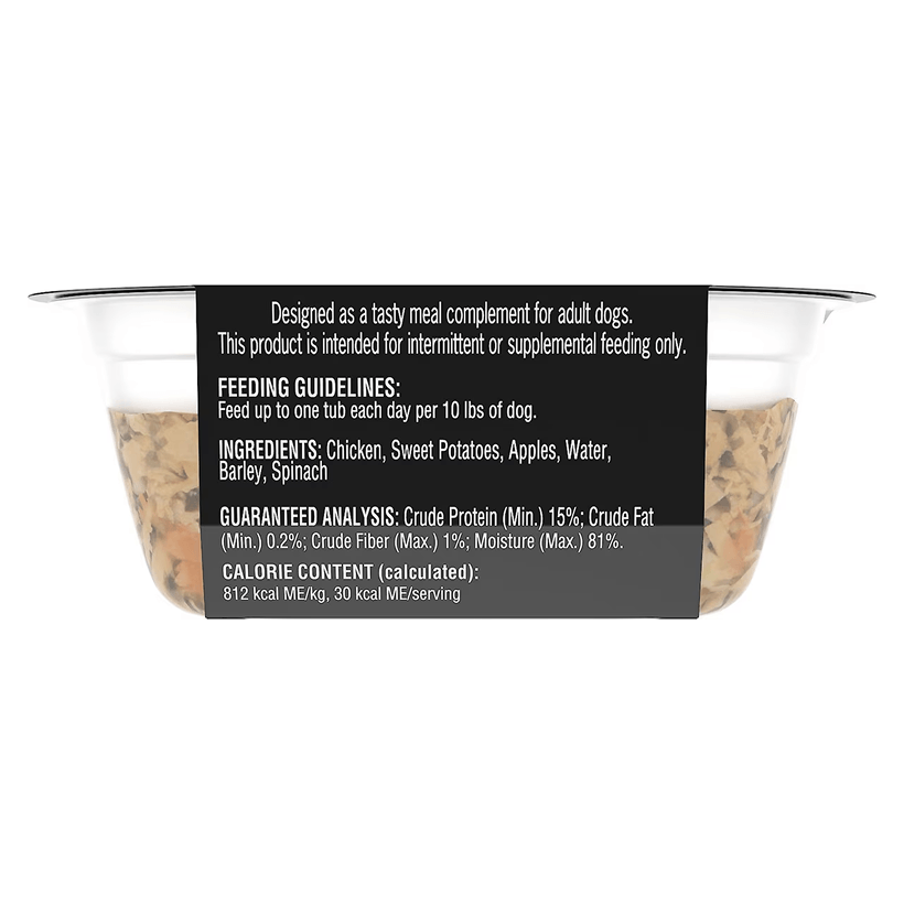 Cesar Simply Crafted Chicken Sweet Potato Apple Barley & Spinach Topper For Adult Dogs