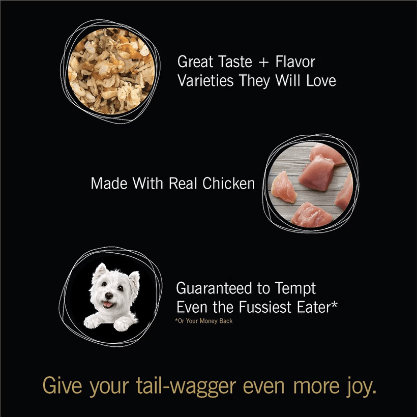 Cesar Simply Crafted Chicken Sweet Potato Apple Barley & Spinach Topper Give Joy