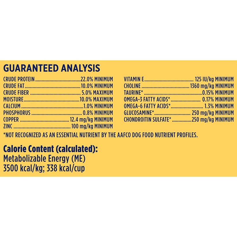 Nature's Recipe Mature Lamb & Brown Rice Guaranteed Analysis