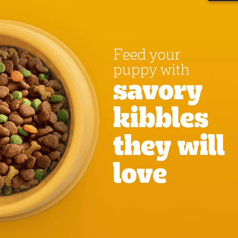 Pedigree Puppy Chicken Rice & Vegetable Savory Kibbles