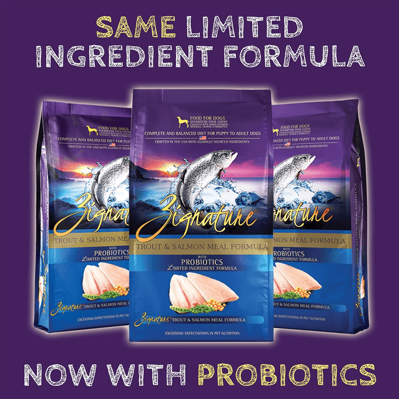 Zignature Trout & Salmon Meal Limited Ingredient Probiotics